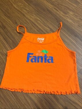 🍊 Fanta Orange Crop Tank Top